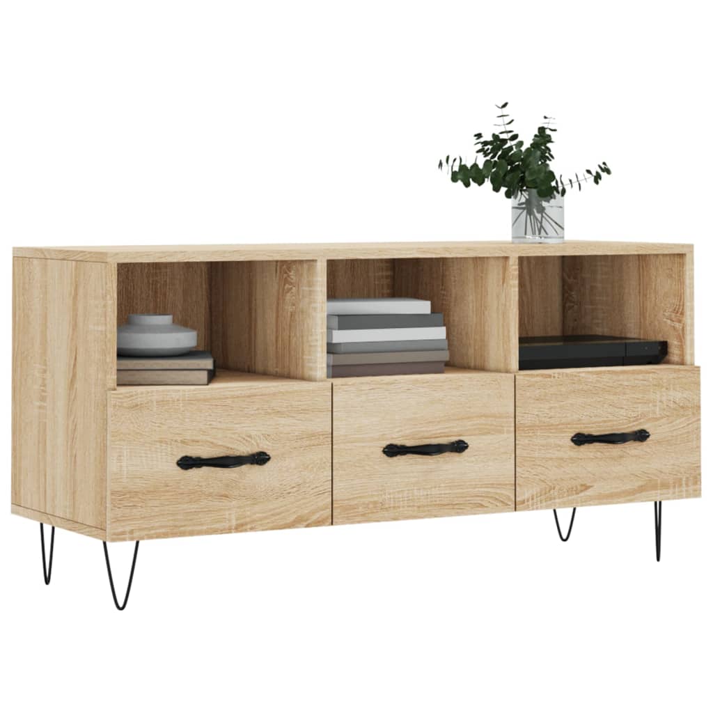 vidaXL Mobile Porta TV Rovere Sonoma 102x36x50 cm in Legno Multistrato