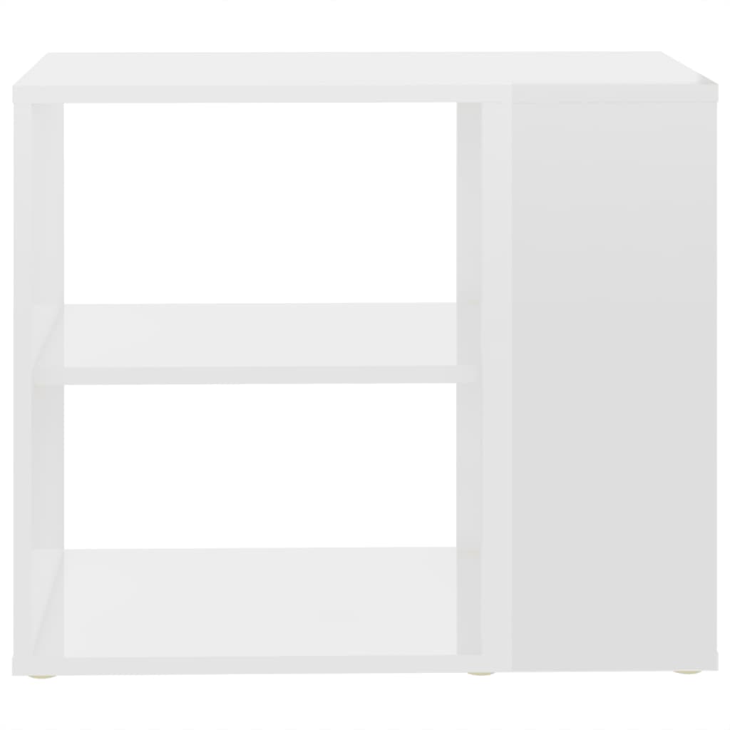 vidaXL Credenza Bianco Lucido 60x30x50 cm in Legno Multistrato