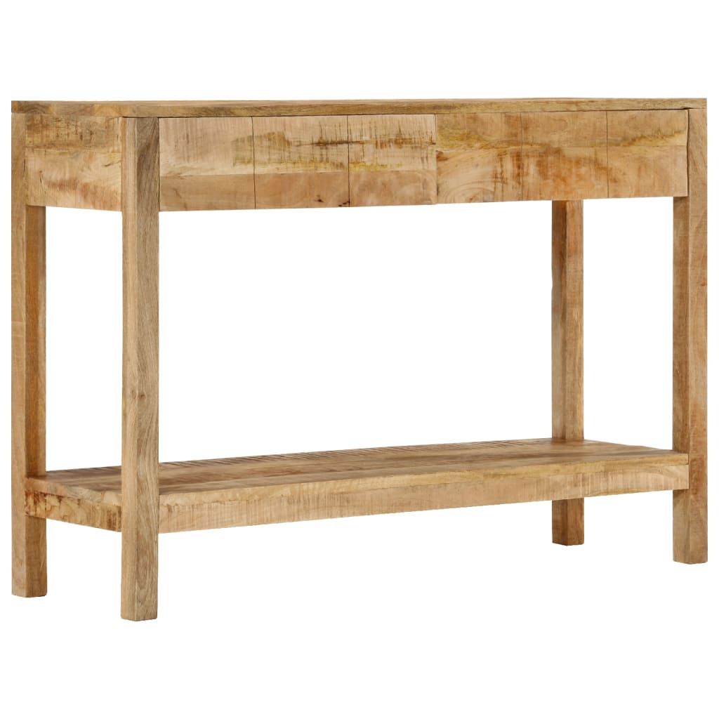 vidaXL Tavolo Consolle con 2 Cassetti 110x35x75cm Legno Massello Mango