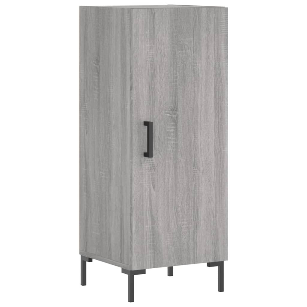 vidaXL Credenza Grigio Sonoma 34,5x34x180 cm in Legno Multistrato