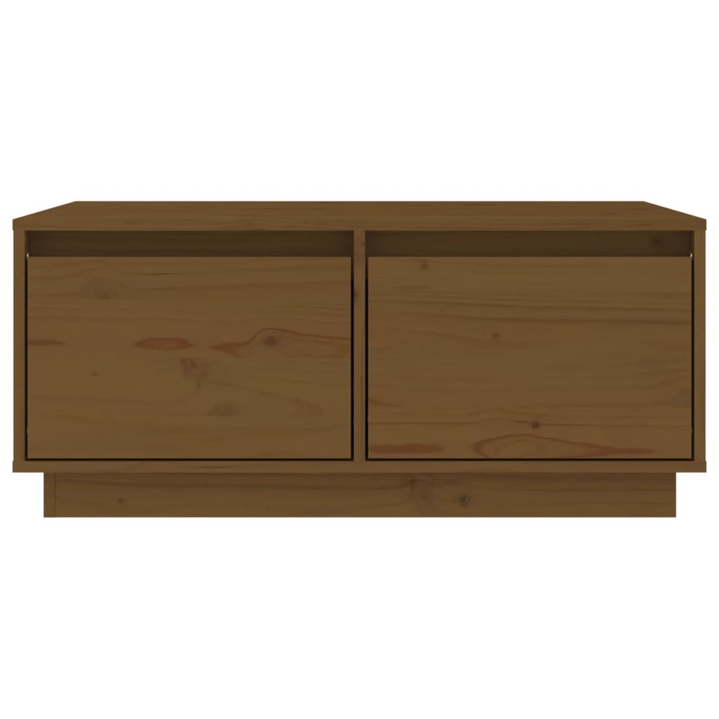 vidaXL Tavolino da Salotto ambra 80x50x35 cm Legno Massello di Pino