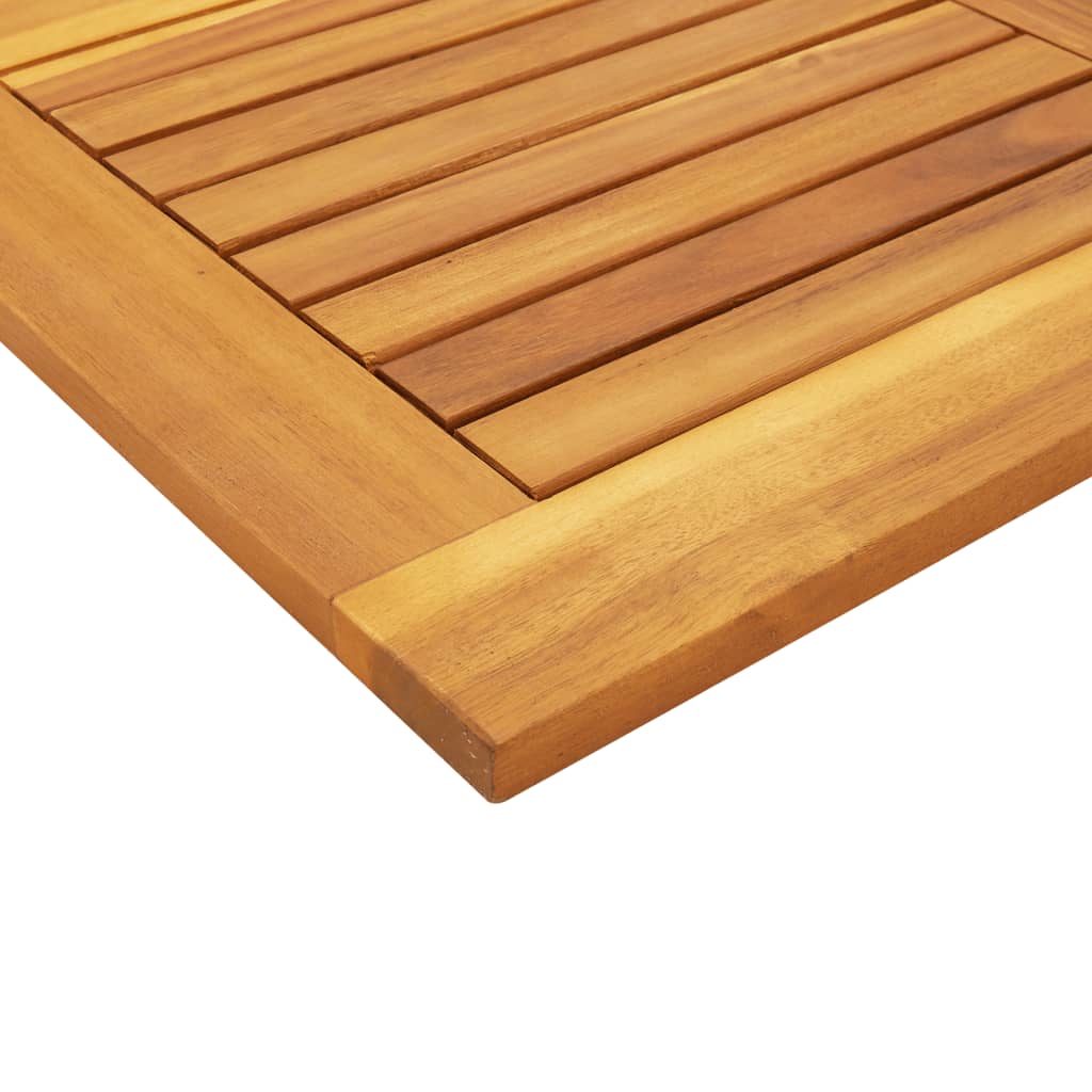 vidaXL Piano per Tavolo 90x90x2,2 cm Quadrato Legno Massello di Faggio