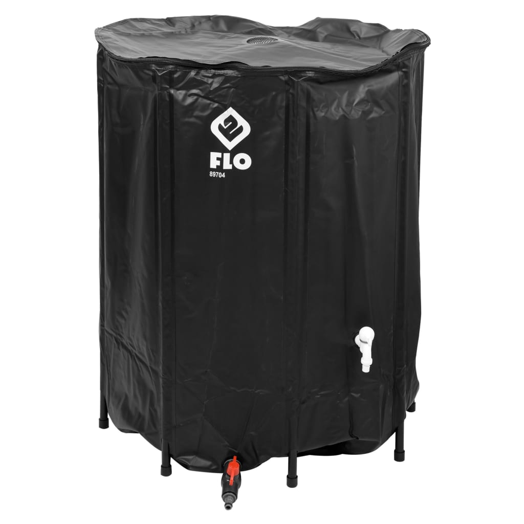 FLO Serbatoio Acqua Piovana Pieghevole 500 L Nero