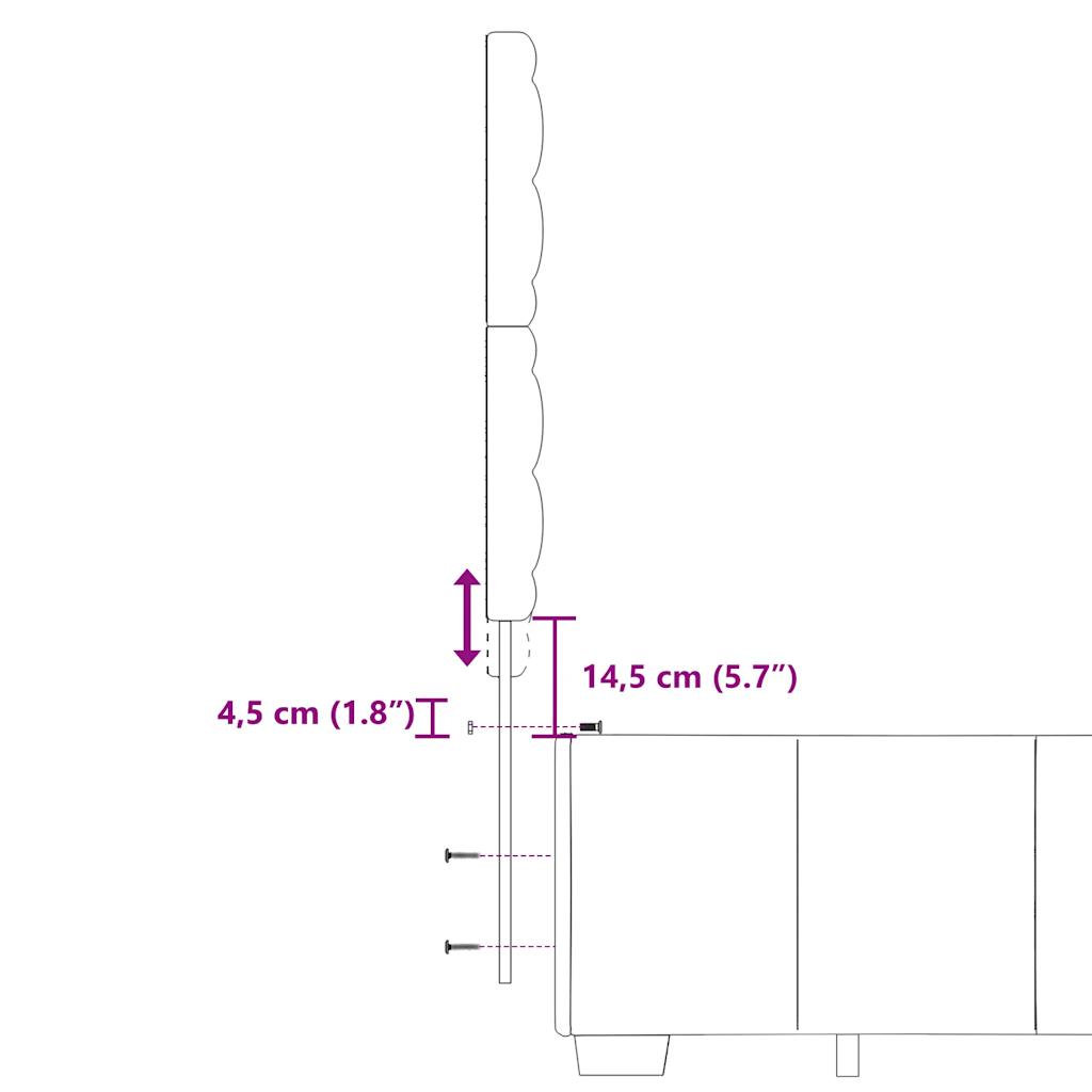 vidaXL Giroletto a Molle con Materasso Grigio Chiaro 200x200cm Tessuto