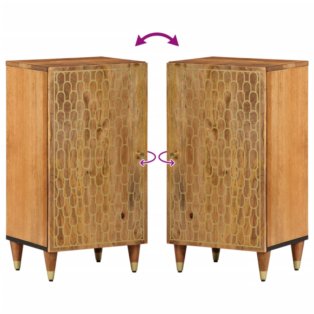 vidaXL Credenza 40x33x75 cm in Legno Massello di Mango