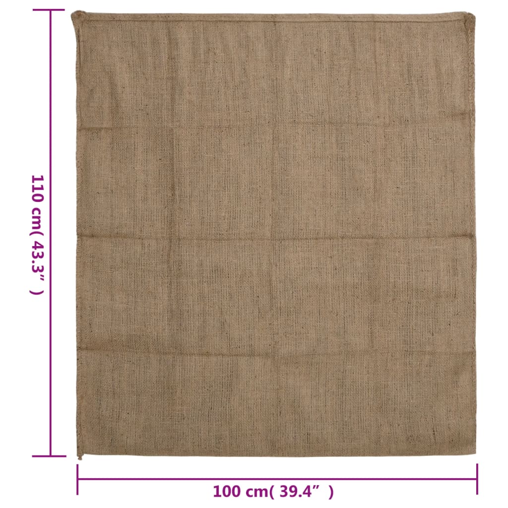 vidaXL Sacchi di Iuta 5pz 100x110 cm 100% Iuta 340 gsm