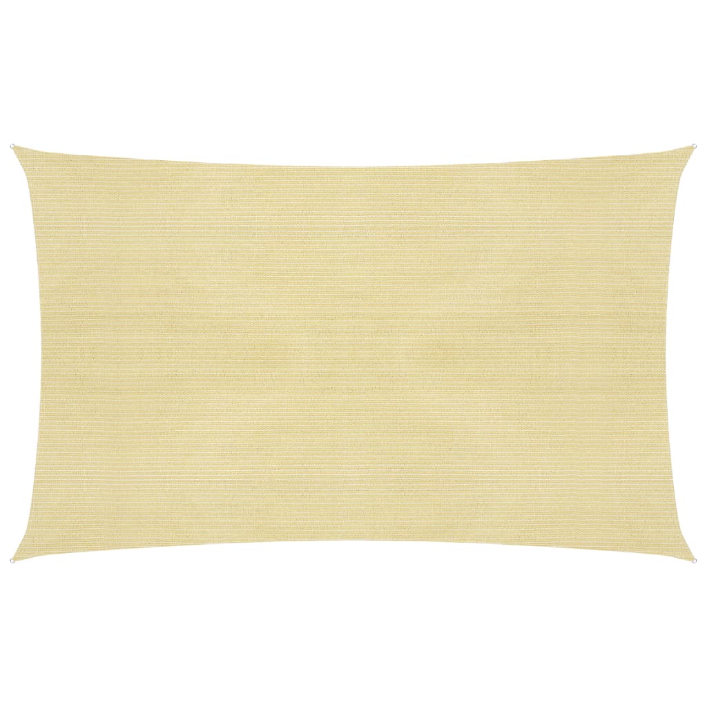 vidaXL Vela Parasole 160 g/m² Beige 3x5 m in HDPE