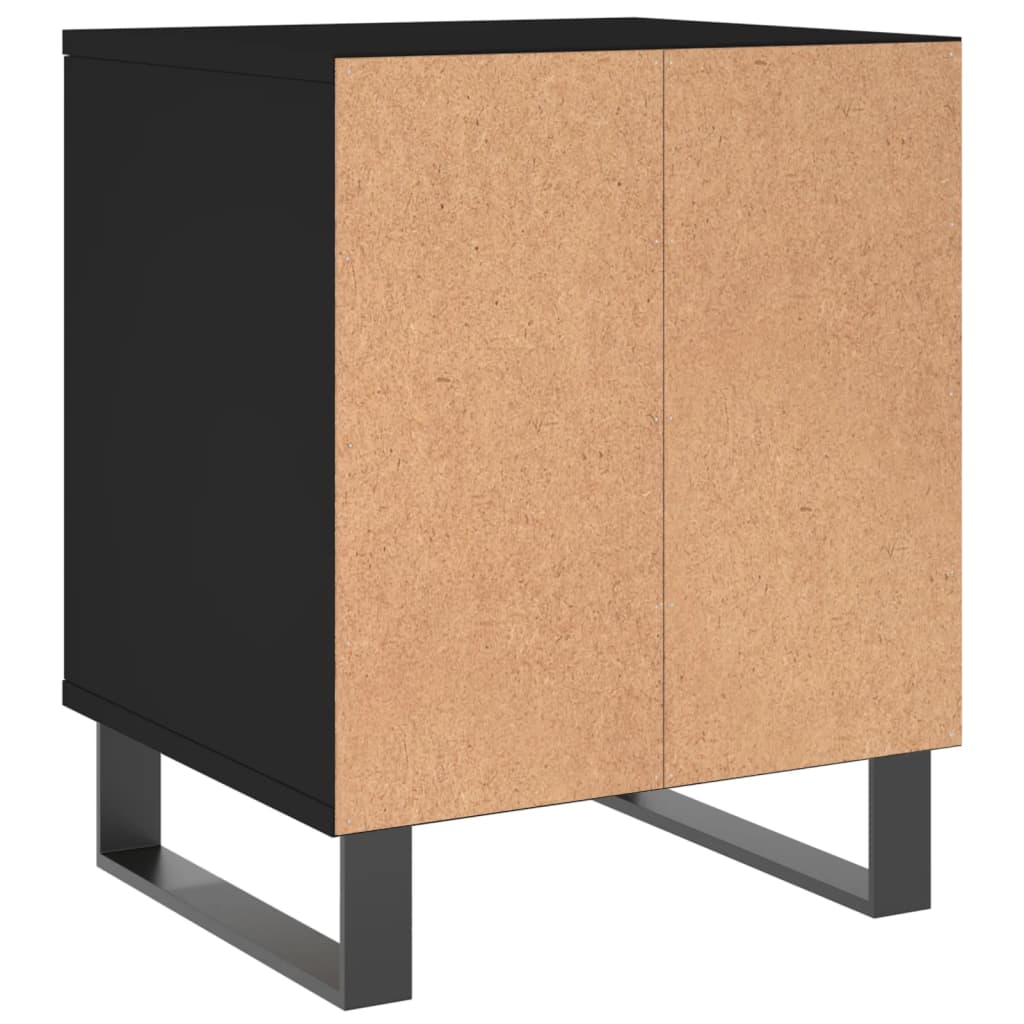 vidaXL Comodini 2pz Neri 40x35x50 cm in Legno Multistrato