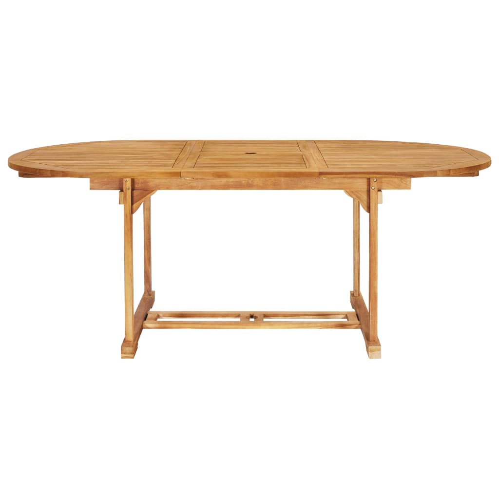 vidaXL Set da Pranzo da Giardino 7 pz in Legno Massello di Teak