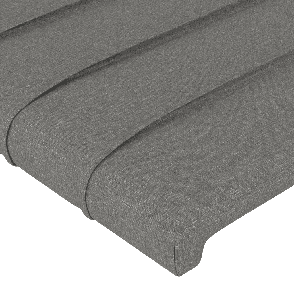 vidaXL Giroletto a Molle con Materasso Grigio Scuro 140x200cm Tessuto