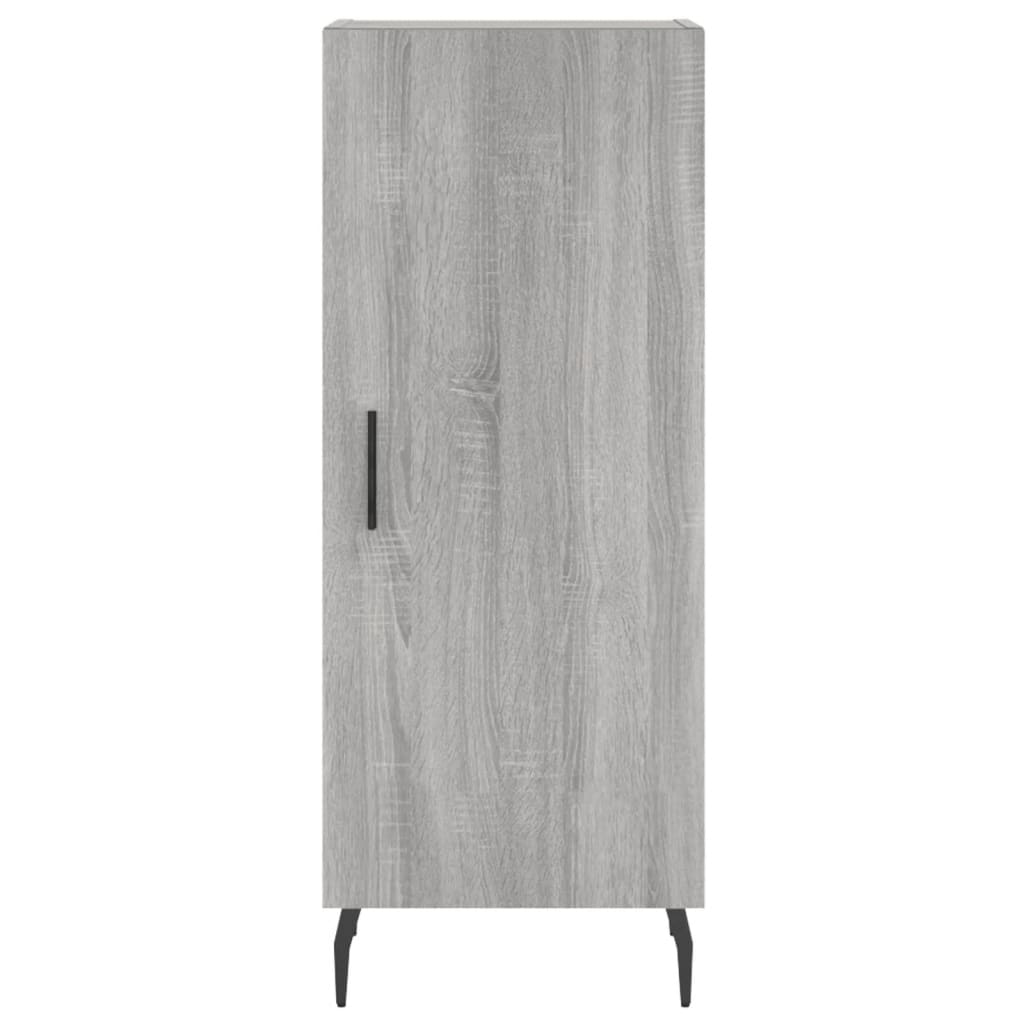 vidaXL Credenza Grigio Sonoma 34,5x34x180 cm in Legno Multistrato