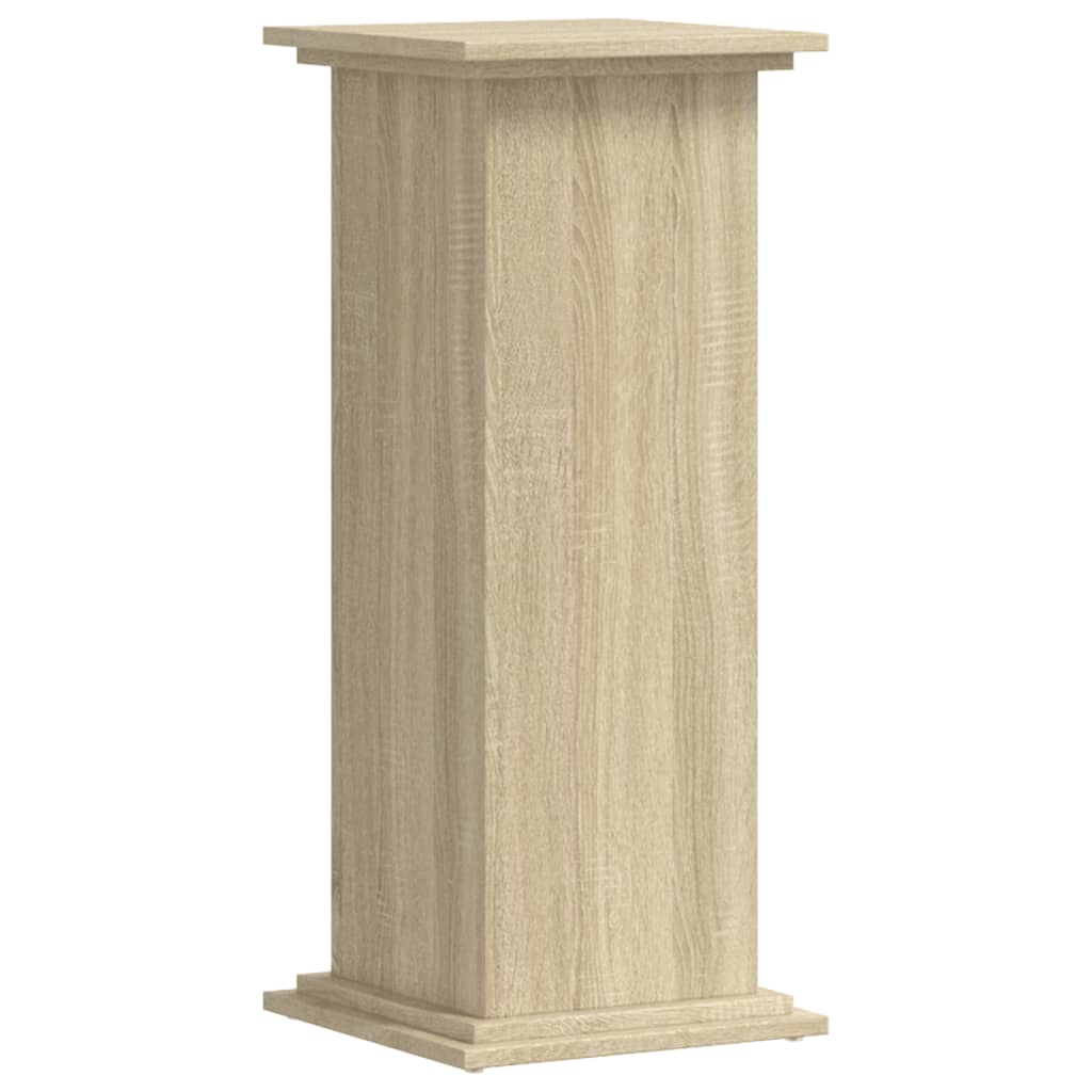 vidaXL Supporto per Piante Rovere Sonoma 33x33x80 cm Legno Multistrato