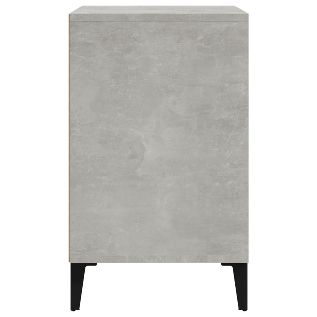 vidaXL Scarpiera Grigio Cemento 102x36x60 cm in Legno Multistrato