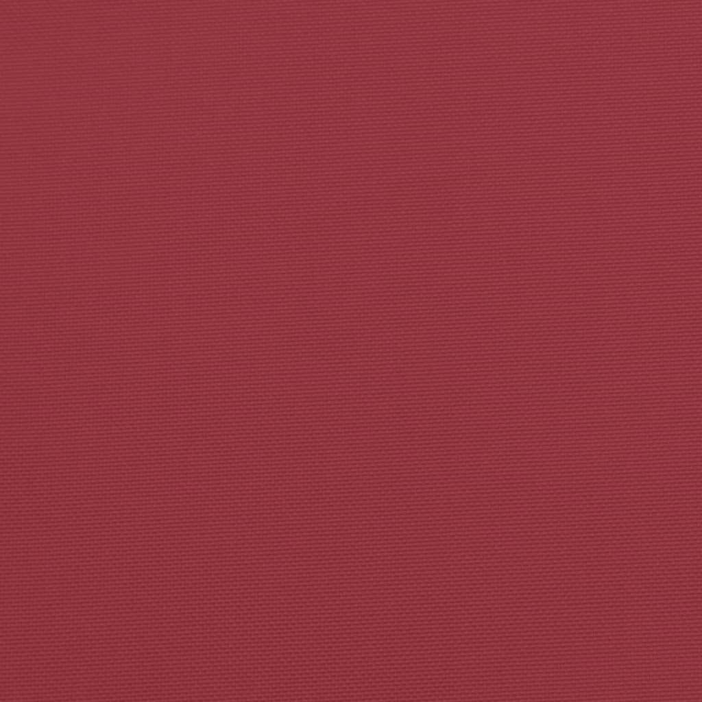 vidaXL Cuscini per Sedia 2 pz Rosso Vino 100x50x7 cm in Tessuto