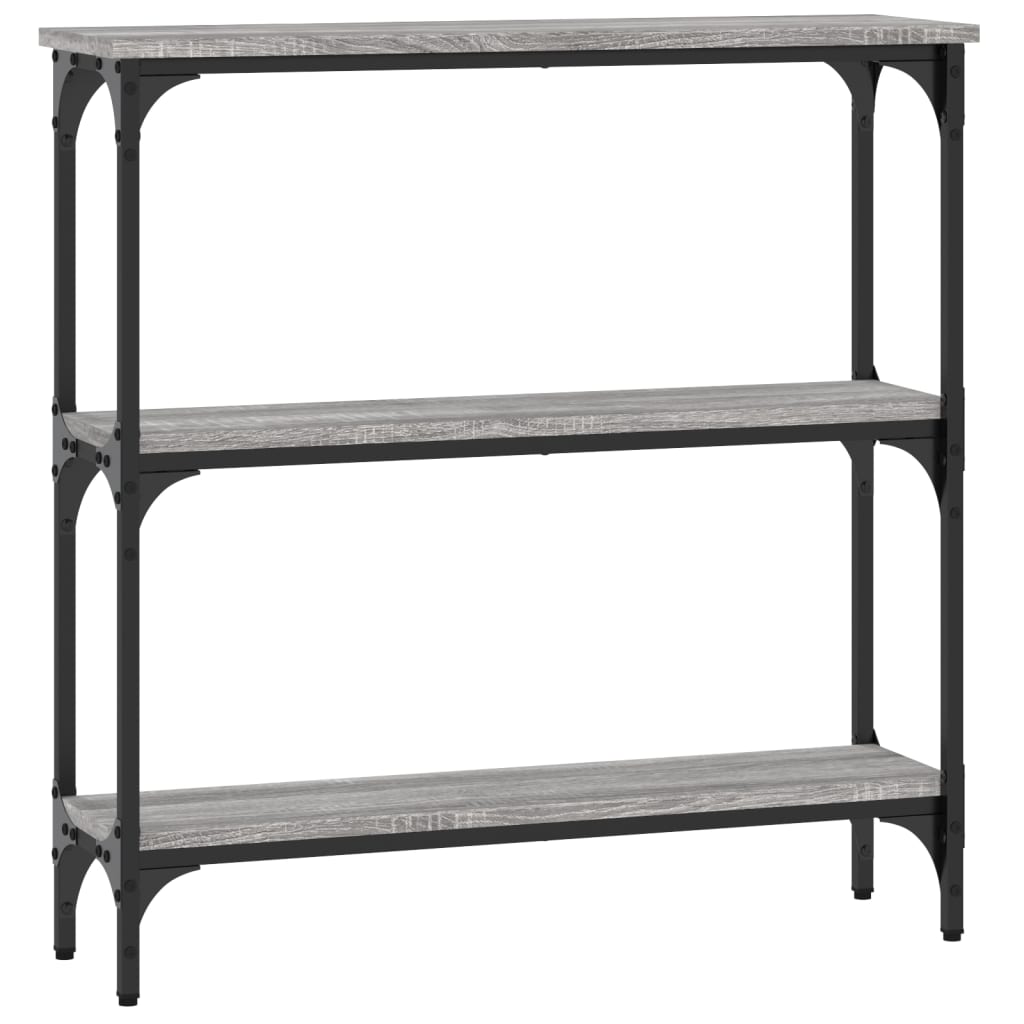 vidaXL Tavolino Consolle Grigio Sonoma 75x22,5x75 cm Legno Multistrato