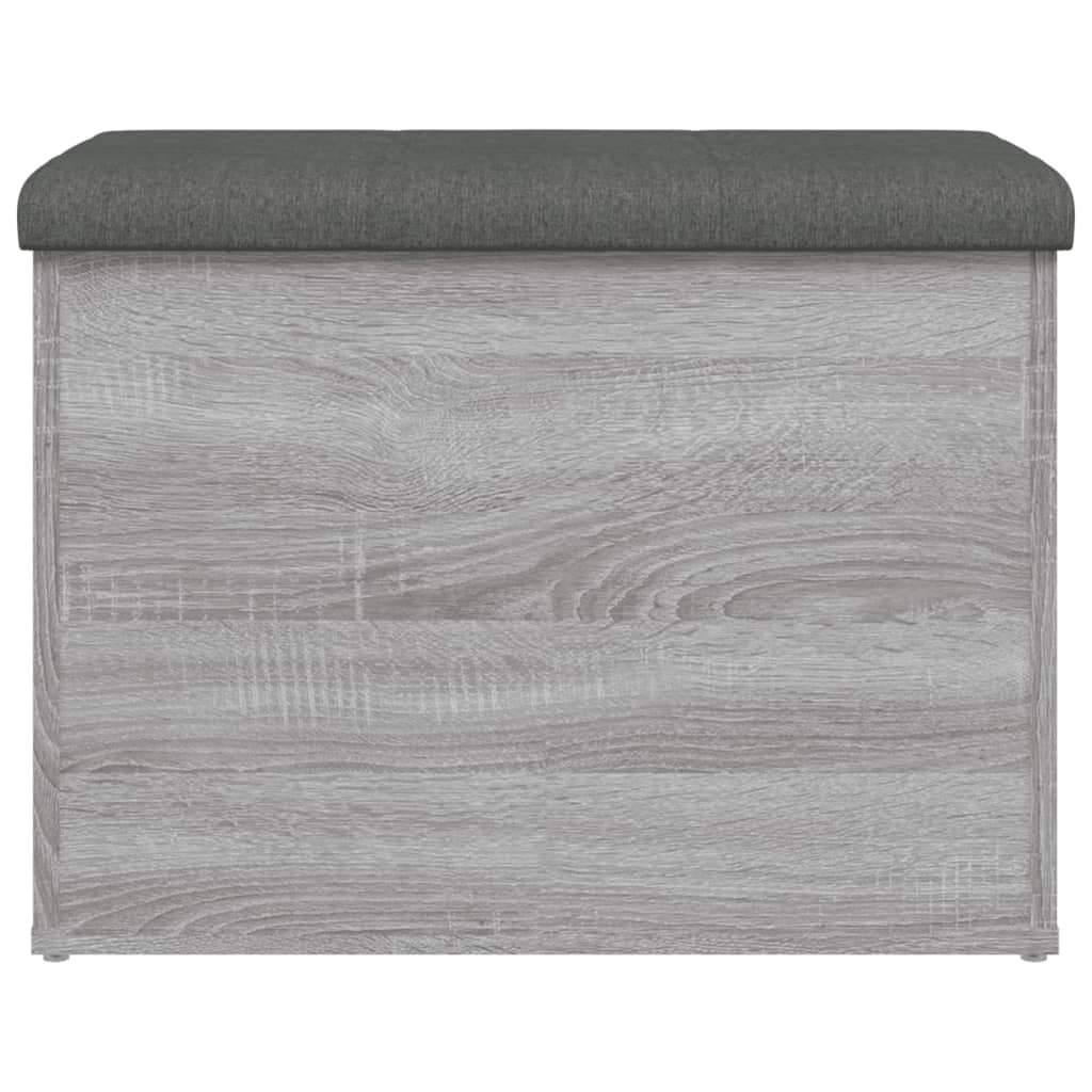 vidaXL Panca Portaoggetti Grigio Sonoma 62x42x45 cm Legno Multistrato