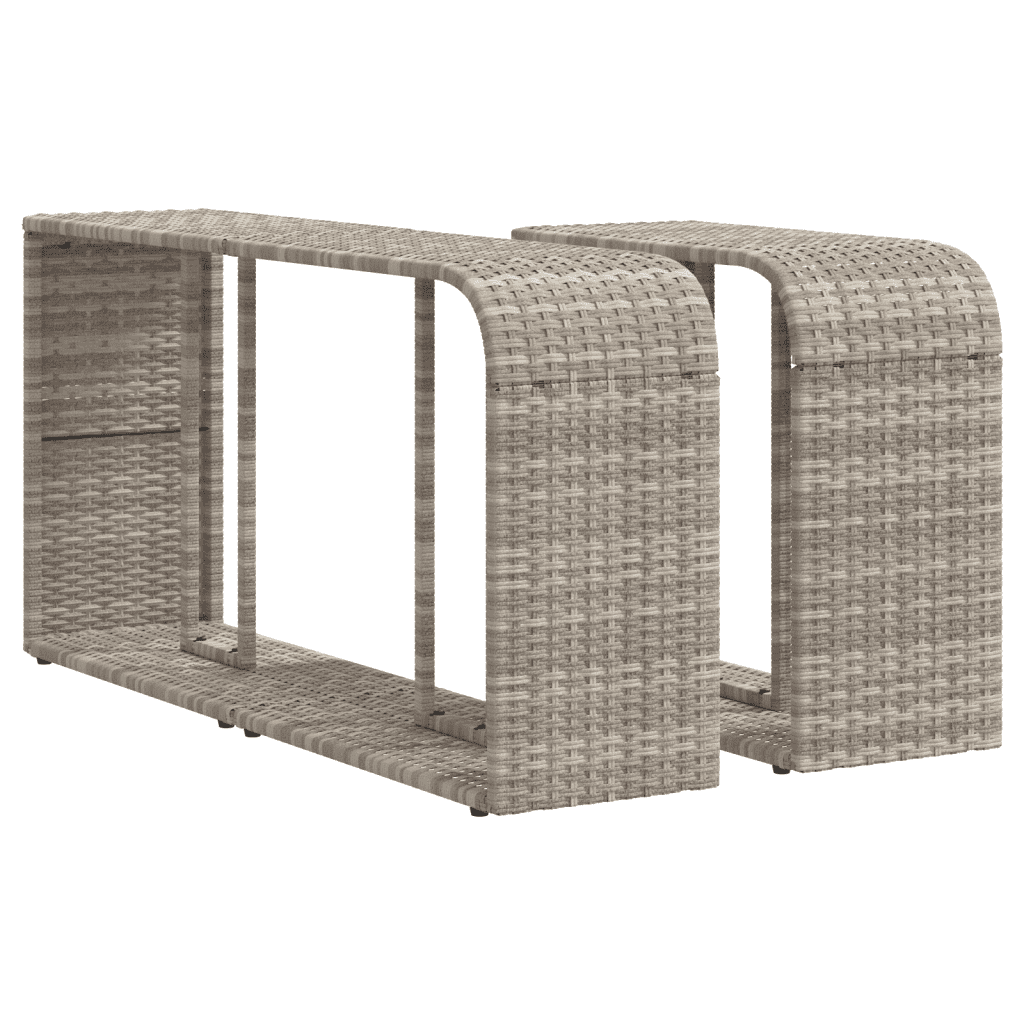 vidaXL Set Divani da Giardino 11 pz con Cuscini in Polyrattan Grigio