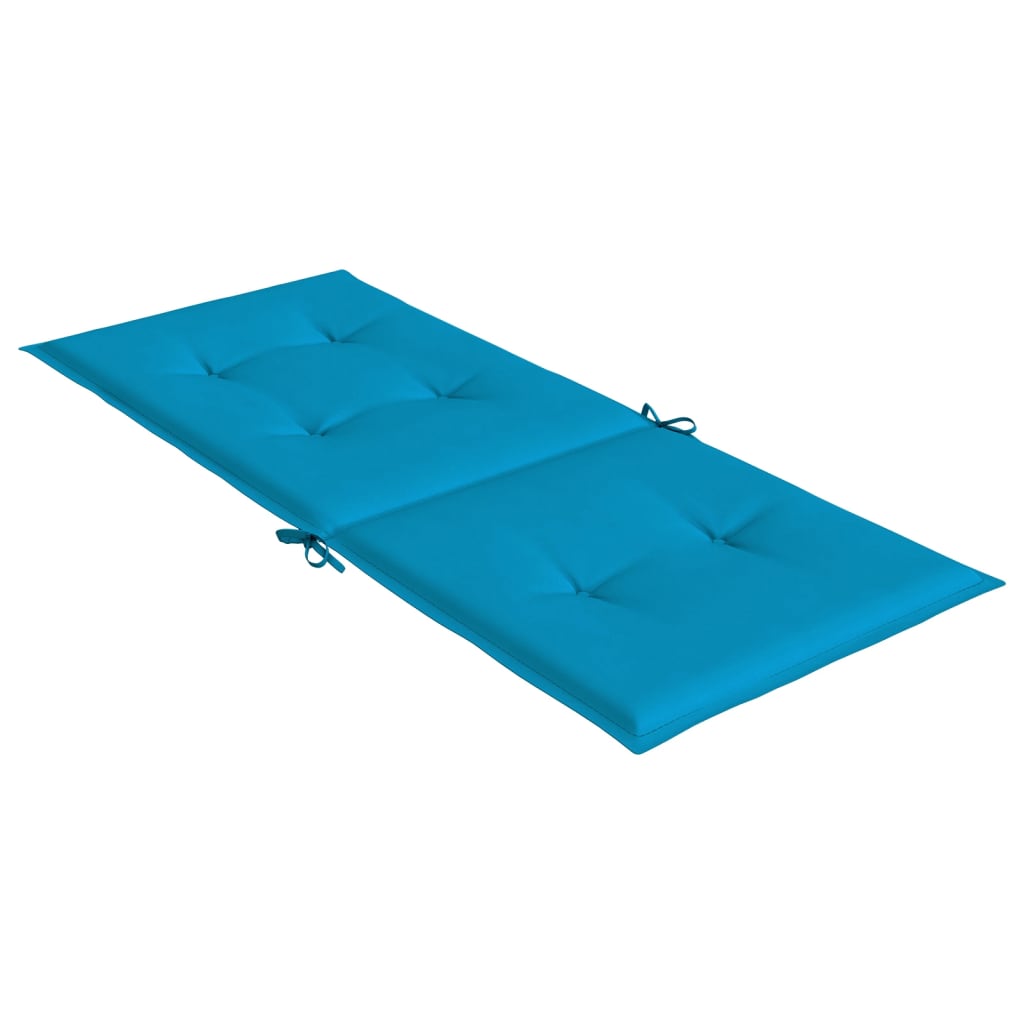 vidaXL Cuscini per Sedie 2 pz Blu 120x50x3 cm in Tessuto