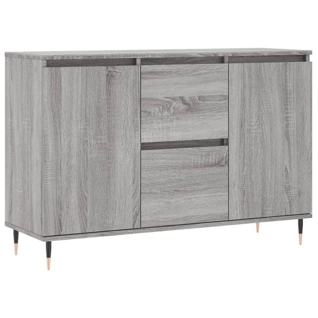 vidaXL Credenza Grigio Sonoma 104x35x70 cm in Legno Multistrato