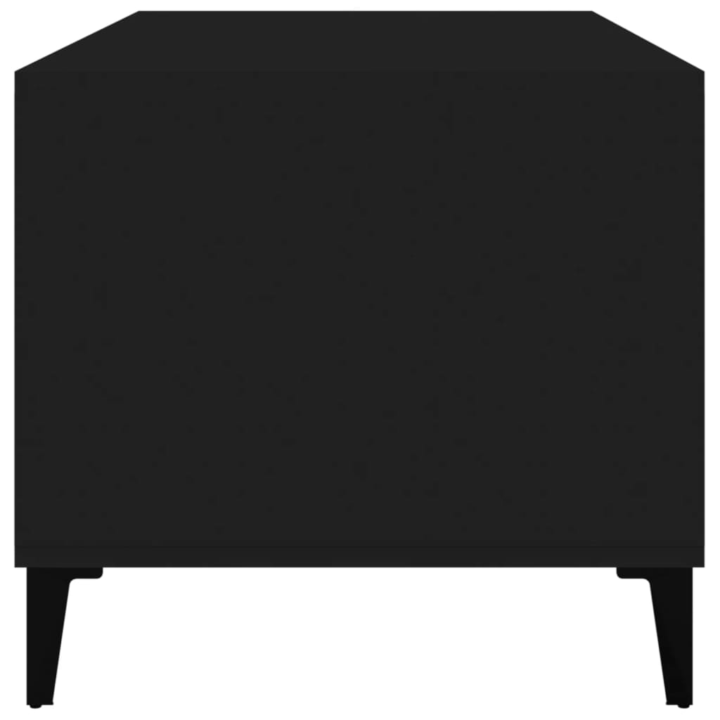 vidaXL Tavolino da Salotto Nero 90x49x45 cm in Legno Multistrato