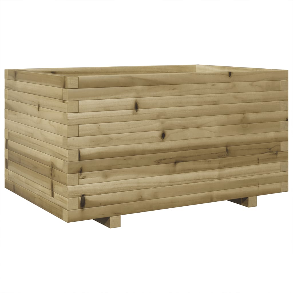 vidaXL Fioriera da Giardino 90x60x49,5 cm in Legno di Pino Impregnato