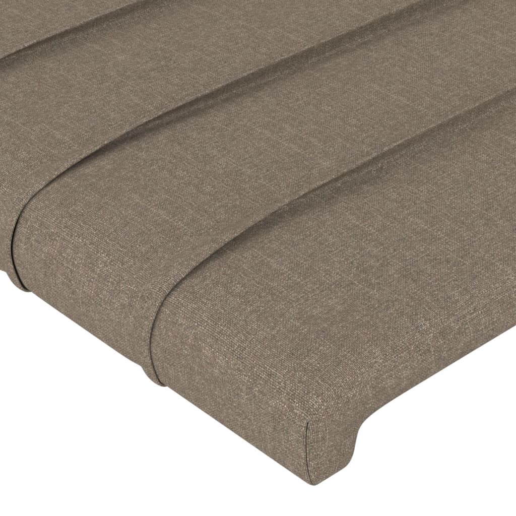 vidaXL Testiera ad Orecchio Tortora 103x23x118/128 cm in Tessuto