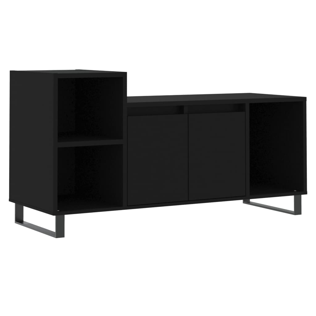 vidaXL Mobile Porta TV Nero 100x35x55 cm in Legno Multistrato