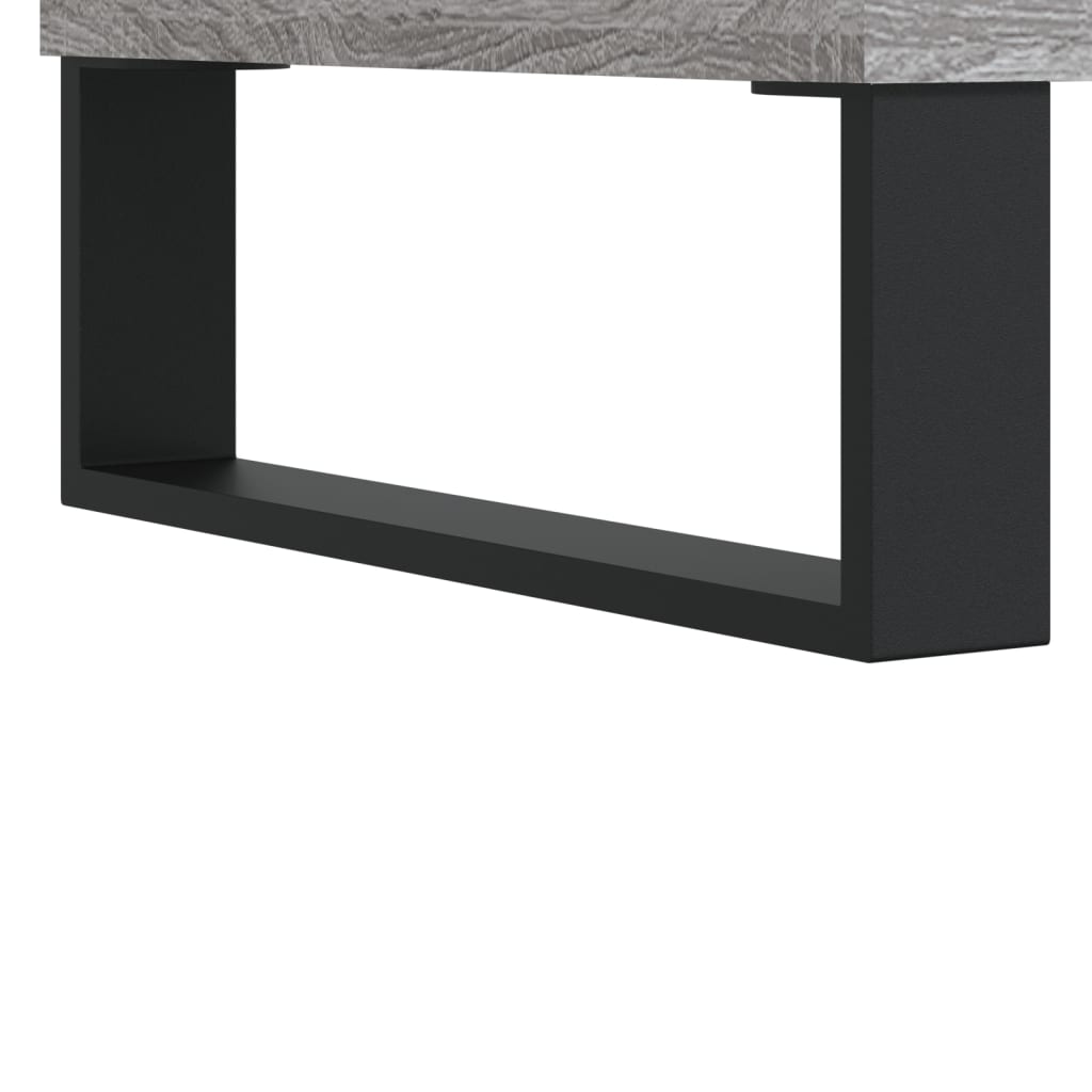 vidaXL Tavolino Salotto Grigio Sonoma 102x44,5x50 cm Legno Multistrato