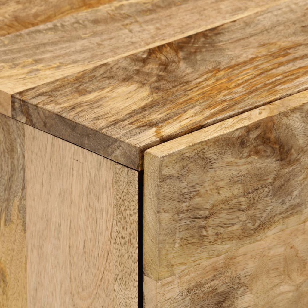 vidaXL Comodino 50x33x60 cm in Legno Massello di Mango