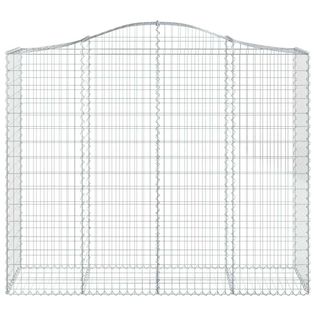 vidaXL Cesto Gabbione ad Arco 200x50x160/180 cm Ferro Zincato