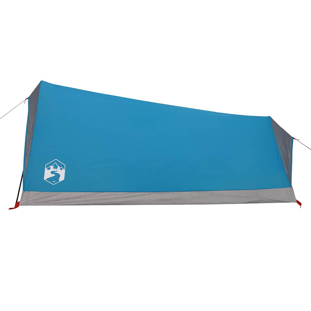 vidaXL Tenda da Campeggio per 2 Persone Blu Impermeabile