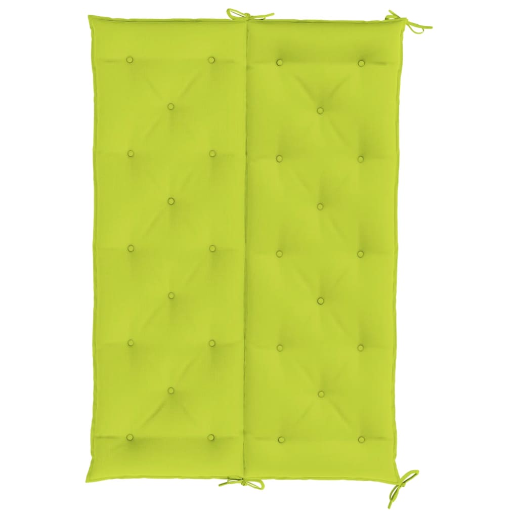 vidaXL Cuscino per Panca Verde Intenso 150x(50+50)x7cm Tessuto Oxford