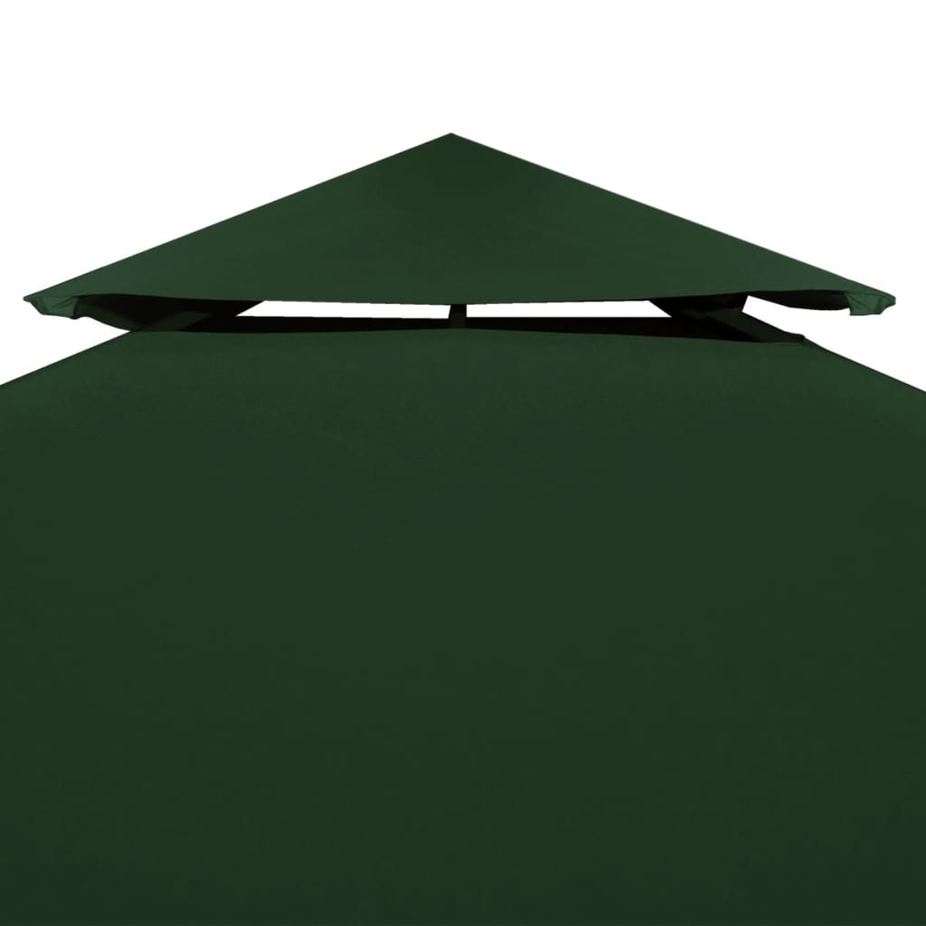 vidaXL Telo di Ricambio per Gazebo 310g/m² Verde 3x3m