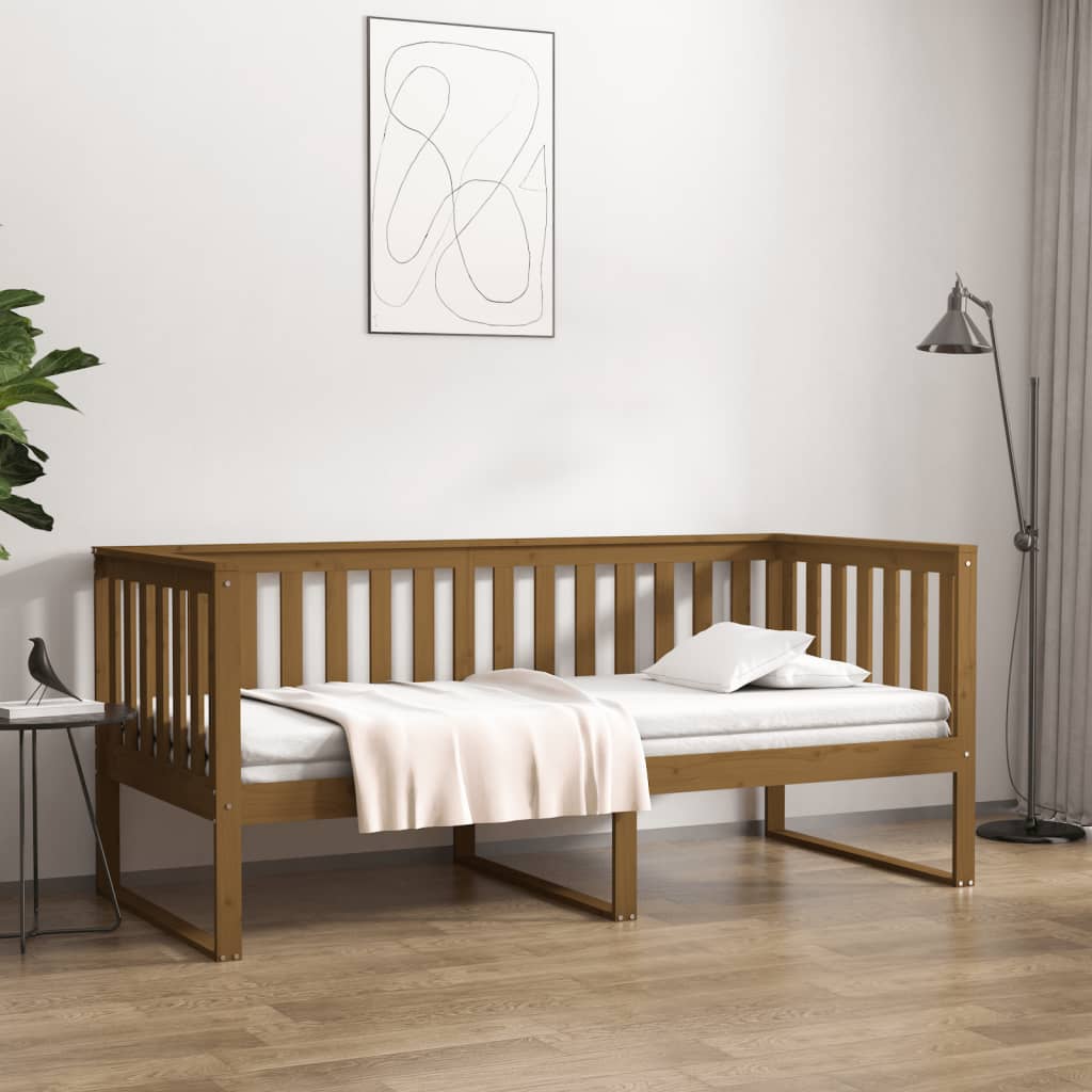 vidaXL Divano Letto senza Materasso Ambra 90x200cm Legno di Pino