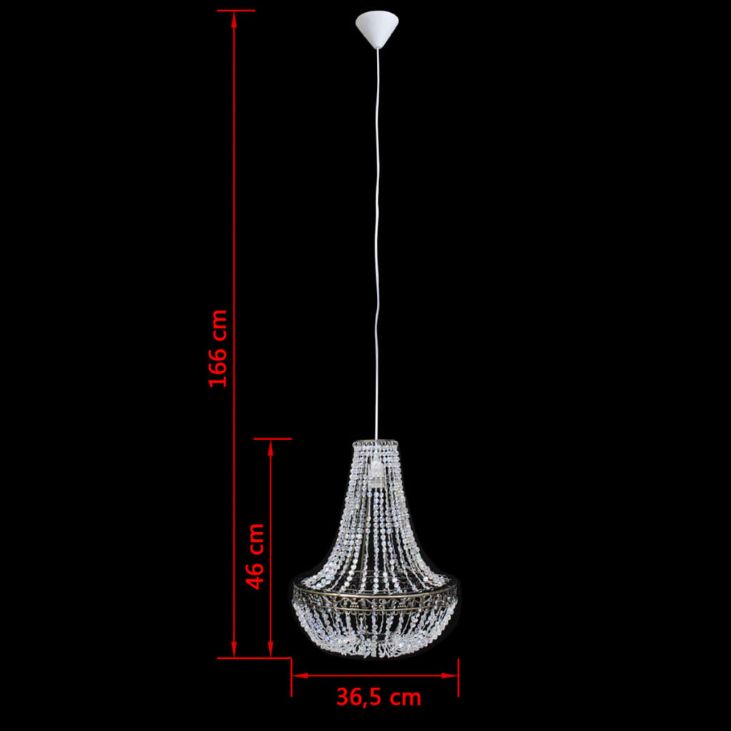 vidaXL Lampadario Sospeso 36,5 x 46 cm