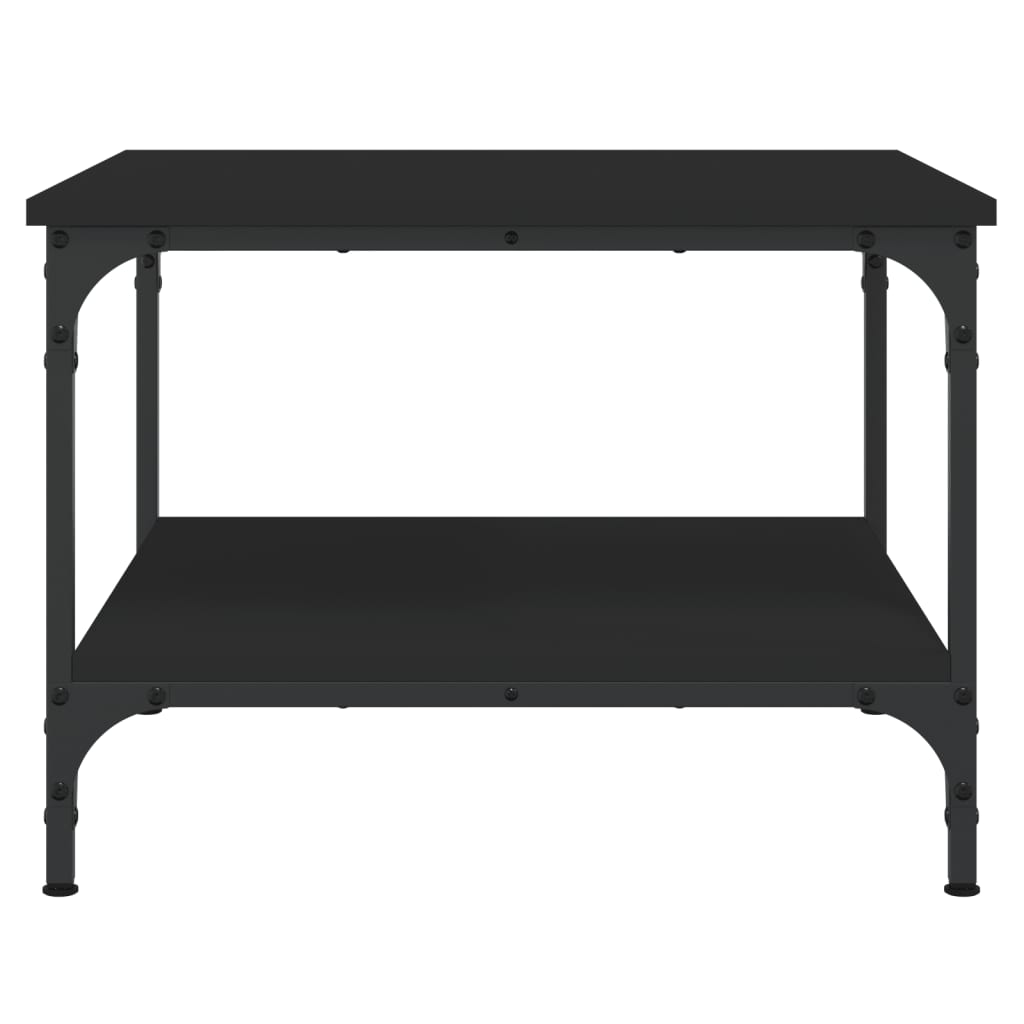 vidaXL Tavolino da Salotto Nero 55x55x40 cm in Legno Multistrato