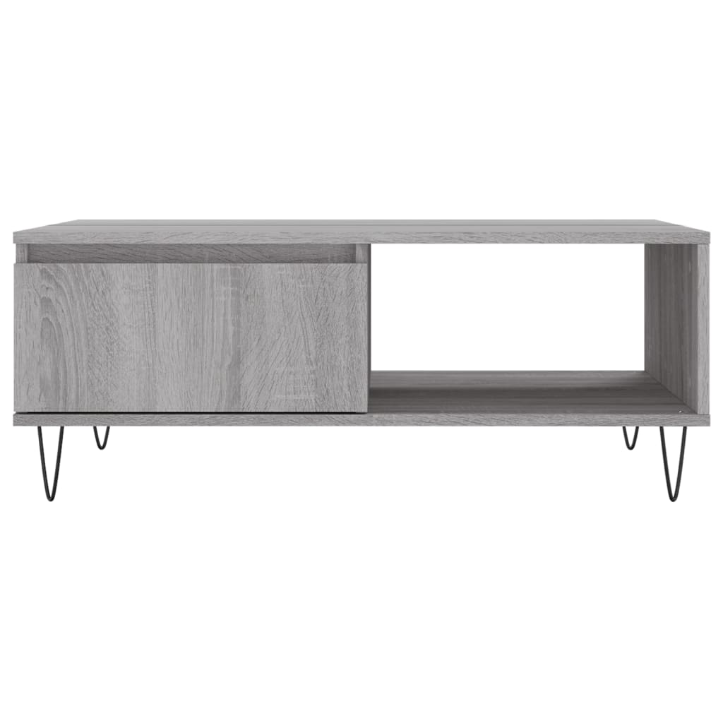 vidaXL Tavolino da Salotto Grigio Sonoma 90x60x35 cm Legno Multistrato