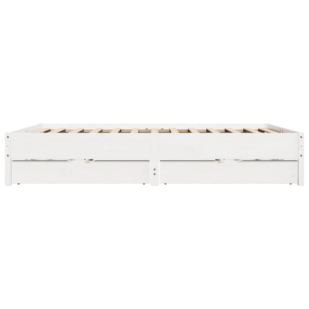 vidaXL Letto senza Materasso Bianco 180x200 cm Legno Massello di Pino