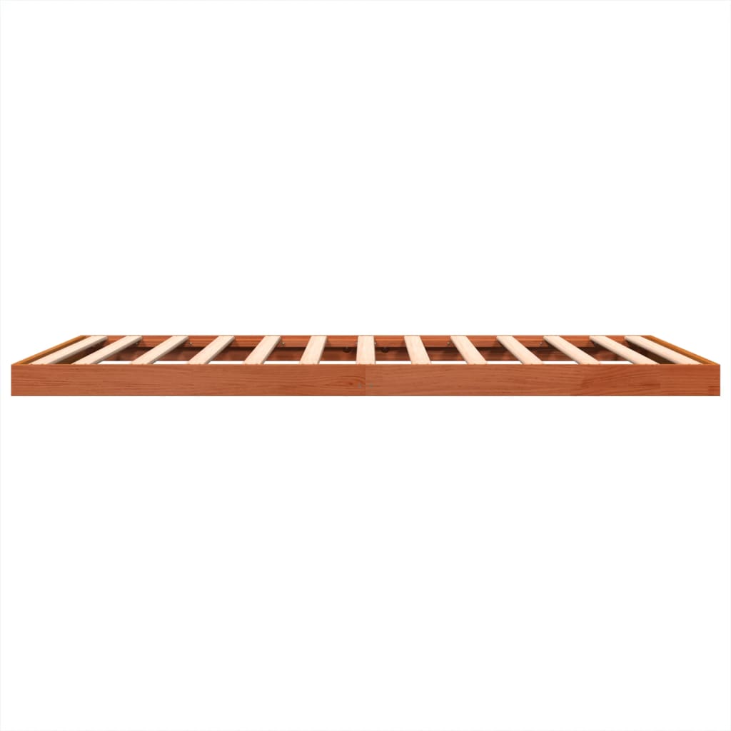 vidaXL Giroletto Marrone Cera 120x200 cm in Legno Massello di Pino