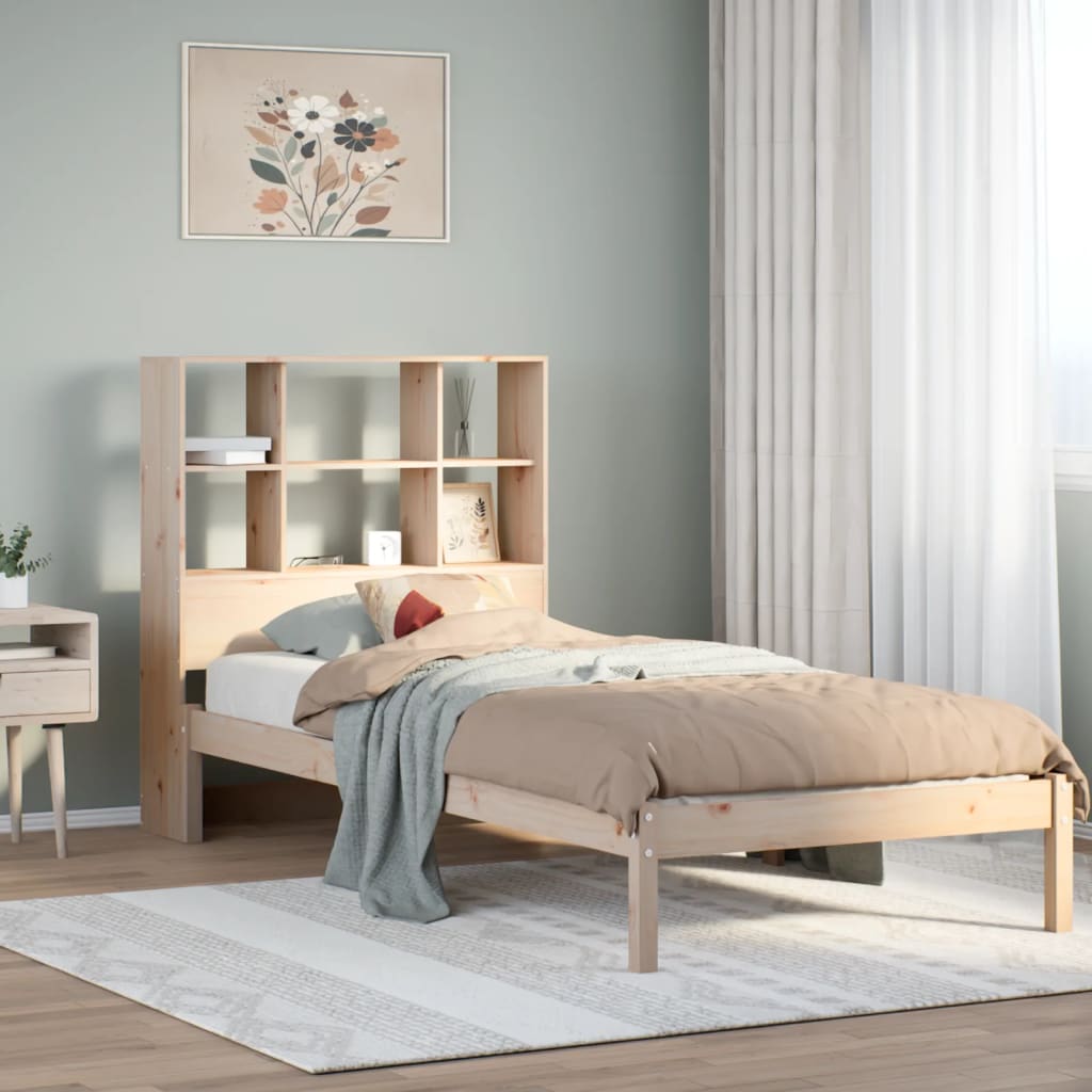 vidaXL Letto Libreria senza Materasso 100x200 cm in Legno di Pino