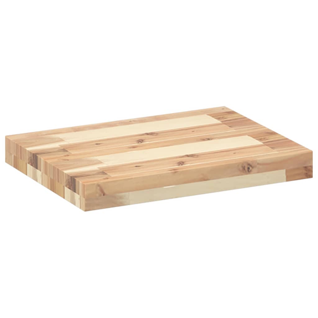 vidaXL Mensole da Parete 4 pz 60x30x4 cm Legno Acacia Non Trattato