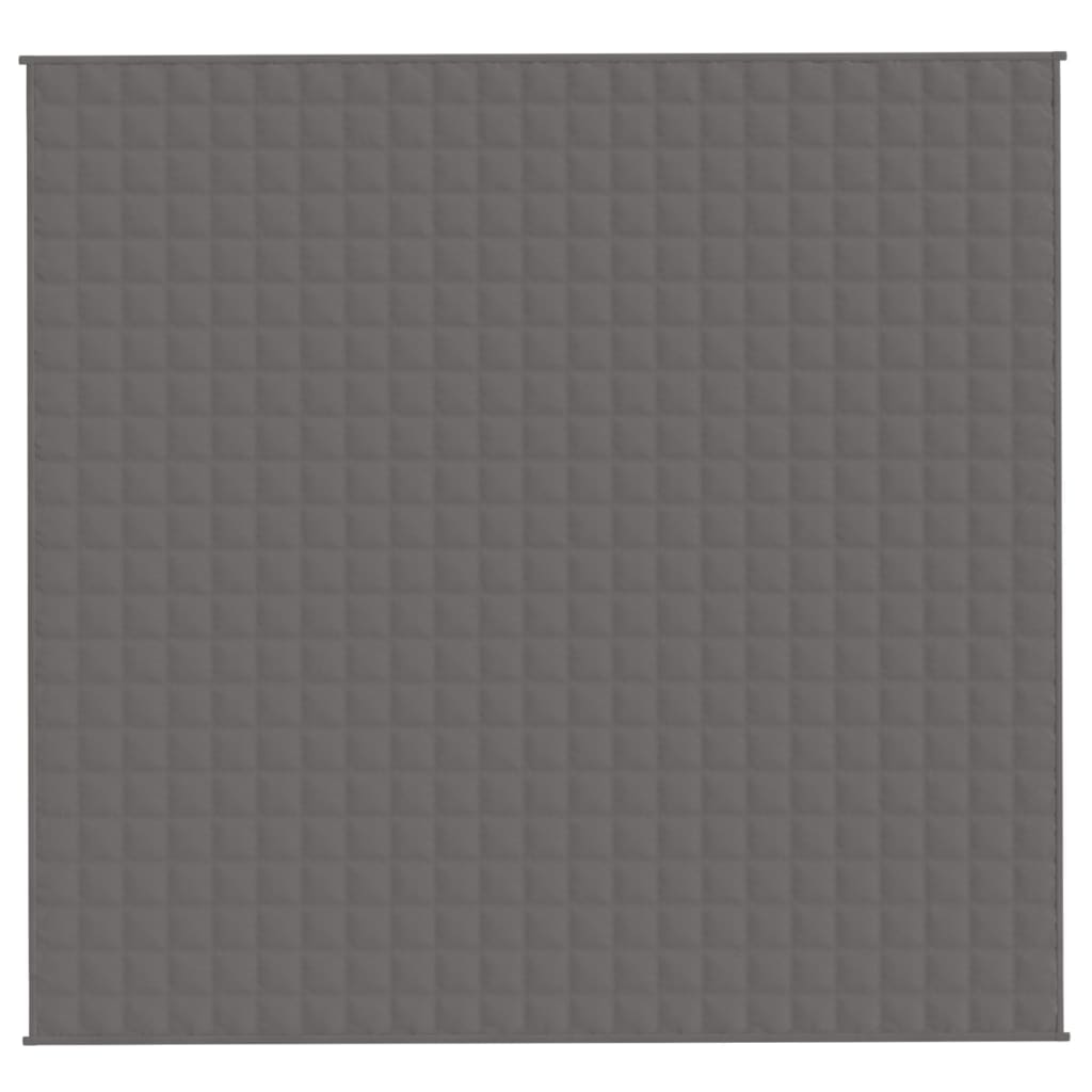 vidaXL Coperta Ponderata Grigia 220x240 cm 11 kg Tessuto