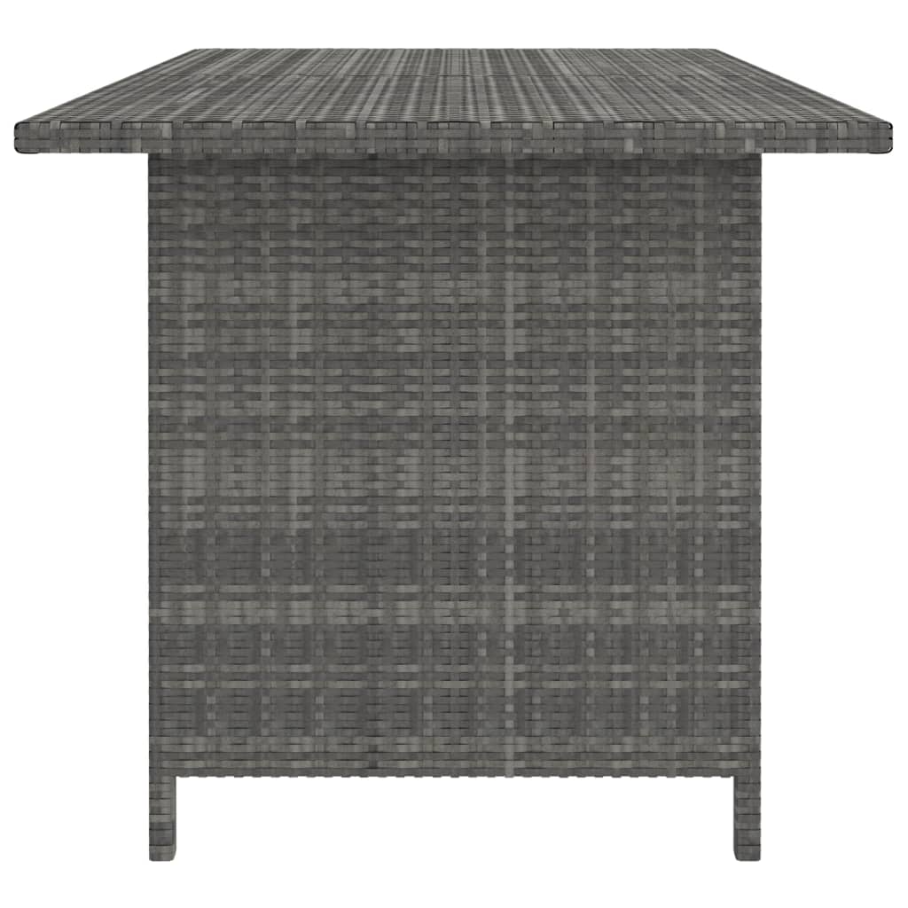 vidaXL Set Divani da Giardino 9 pz con Cuscini in Polyrattan Grigio