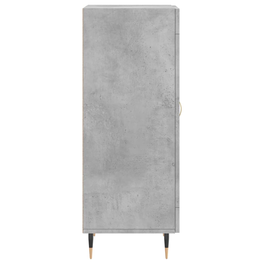 vidaXL Credenza Grigio Cemento 34,5x34x90 cm in Legno Multistrato