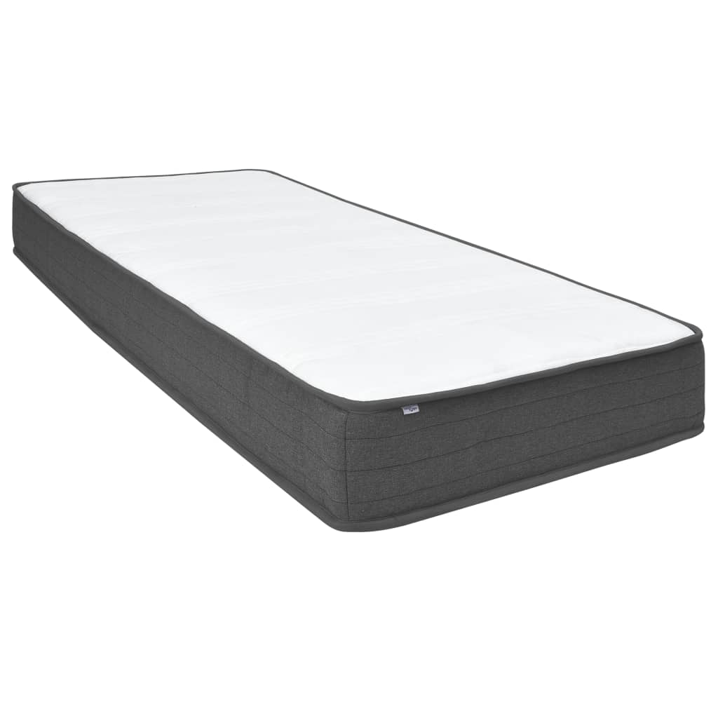 vidaXL Letto a Molle Grigio Scuro in Tessuto 80x200 cm