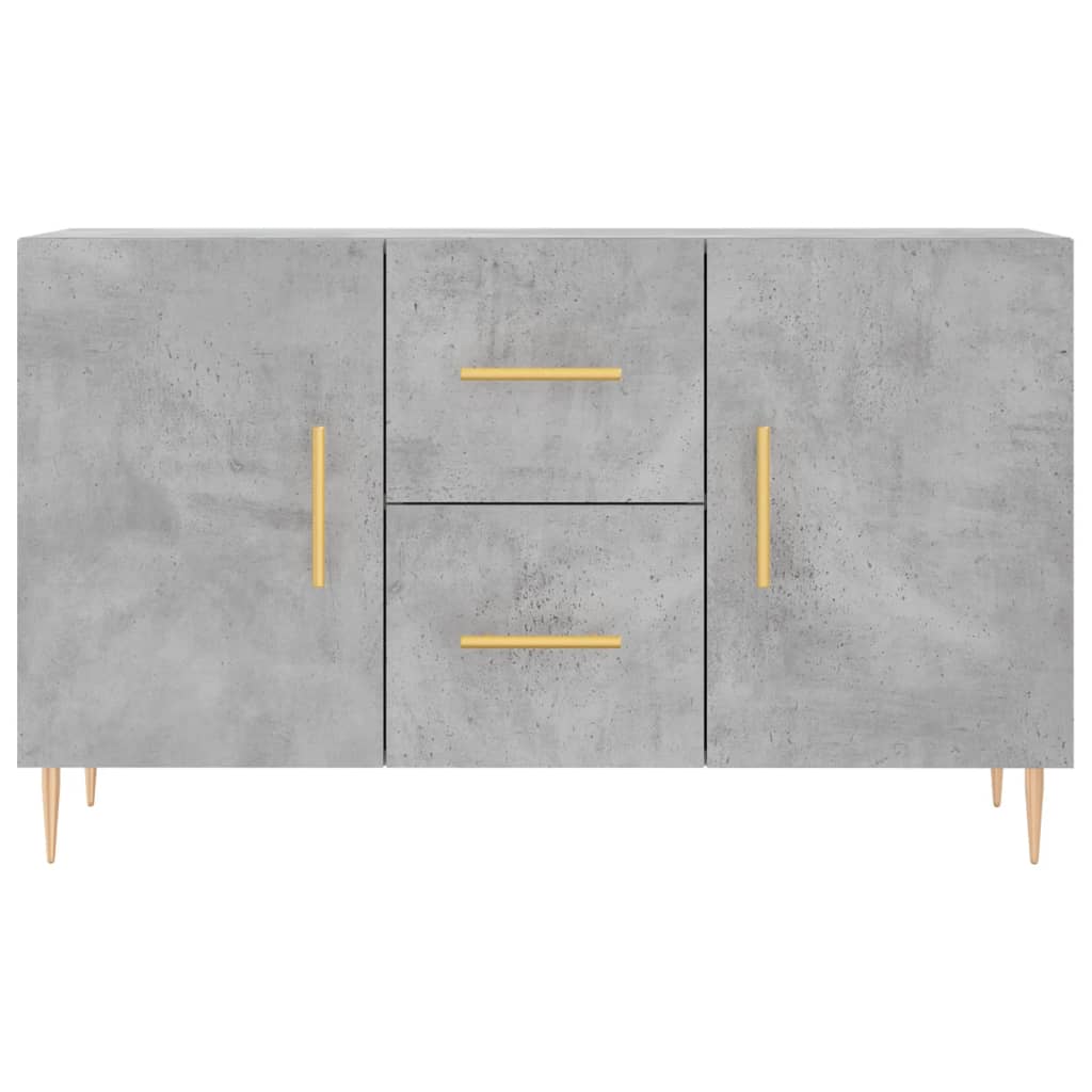 vidaXL Credenza Grigio Cemento 100x36x60 cm in Legno Multistrato