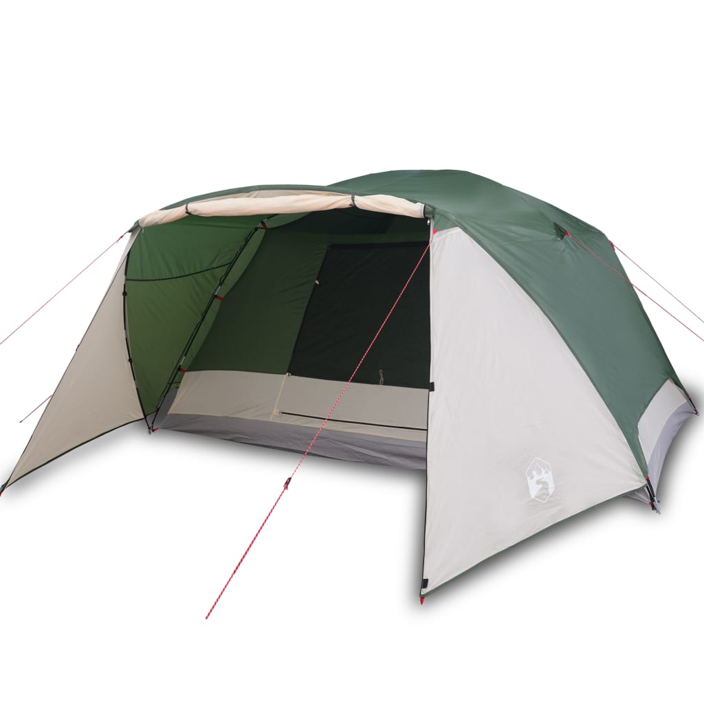 vidaXL Tenda da Campeggio a Cupola per 6 Persone Verde Impermeabile