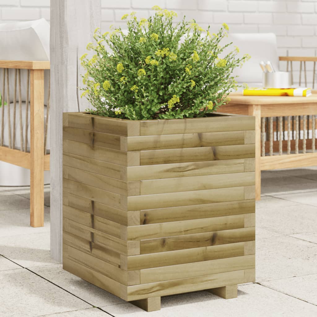 vidaXL Fioriera da Giardino 40x40x49,5 cm in Legno di Pino Impregnato