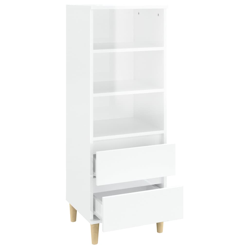 vidaXL Credenza Bianco 40x36x110 cm in Legno Multistrato