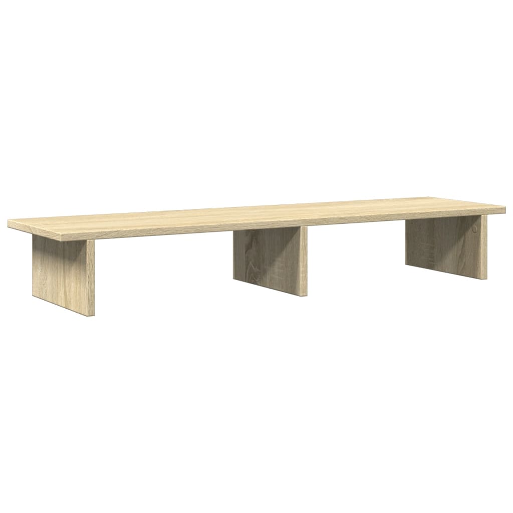 vidaXL Supporto Monitor Rovere Sonoma 100x27x15 cm Legno Multistrato